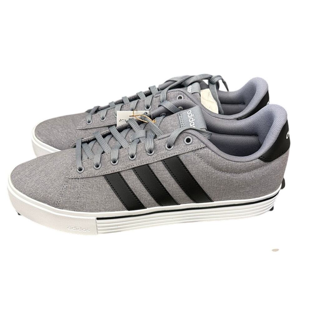 Adidas Daily 4.0 Mens Skateboarding Shoes Grey Black Sneakers IF4493 Size 14